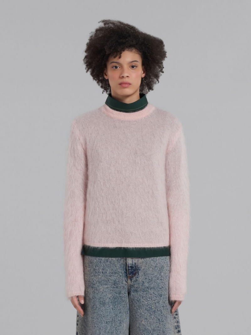 Marni Mohair And Lana Jumper Rosas | XMXGW54041