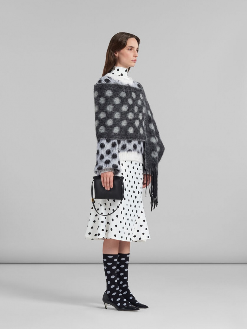 Marni Mohair Jumper With Polka Dots Blancos | YMXVQ76830