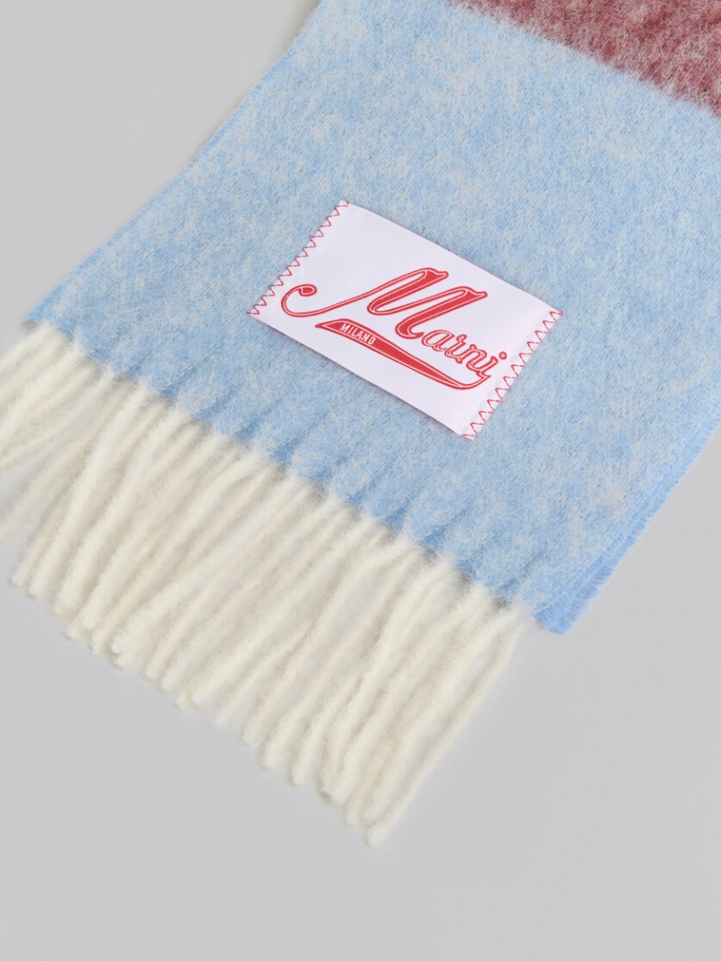 Marni Mohair Scarf Azules | LMXSX61577