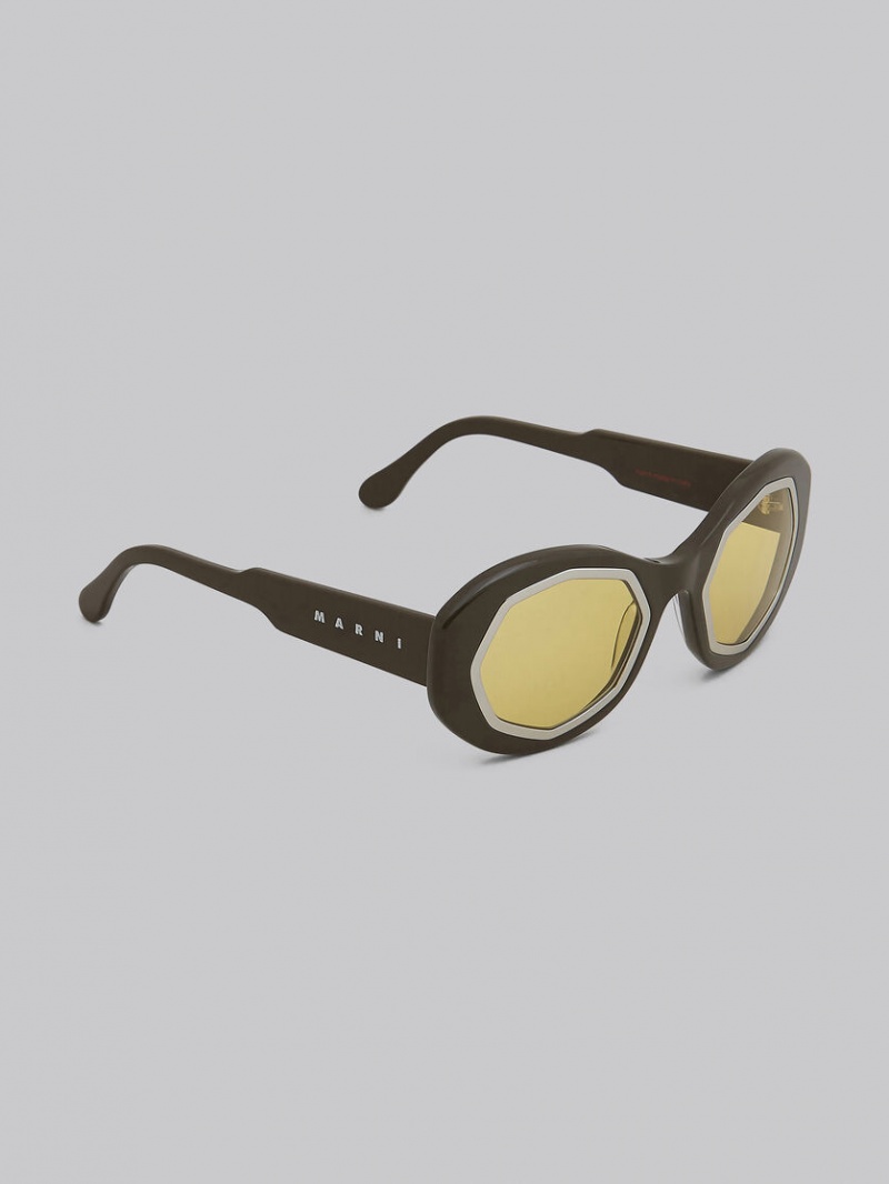 Marni Mount Brumo Acetate Marrom | MXXBR57070