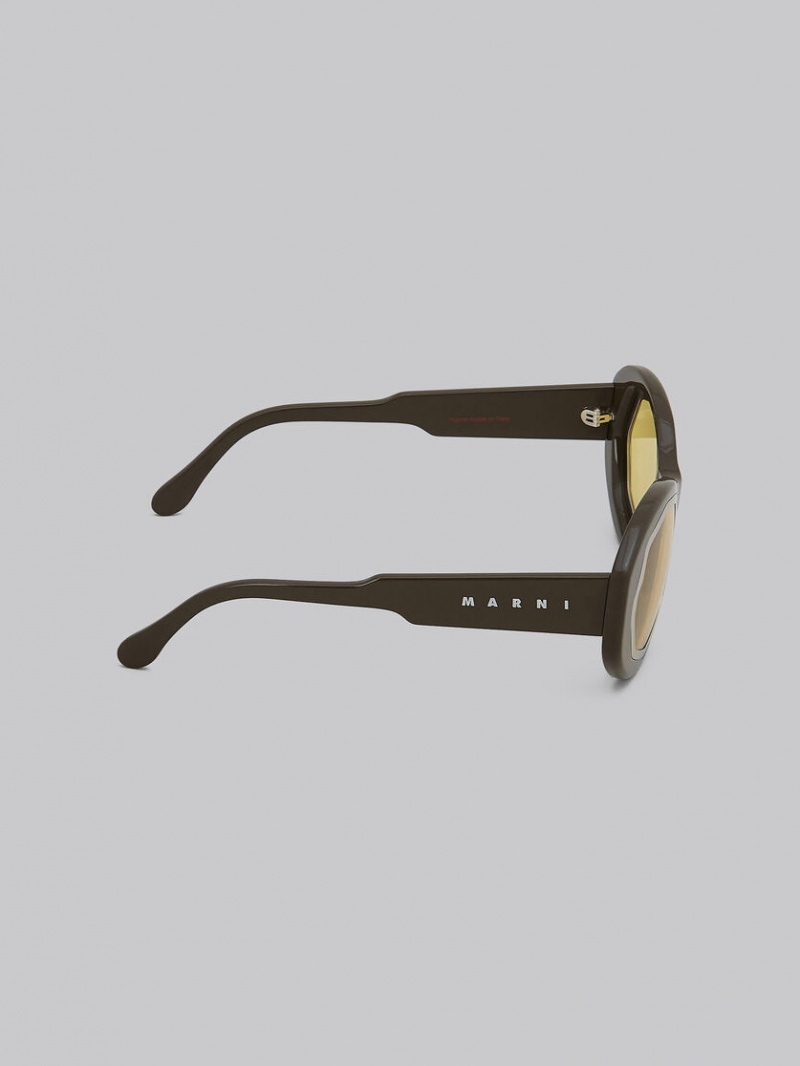 Marni Mount Brumo Acetate Marrom | MXXBR57070