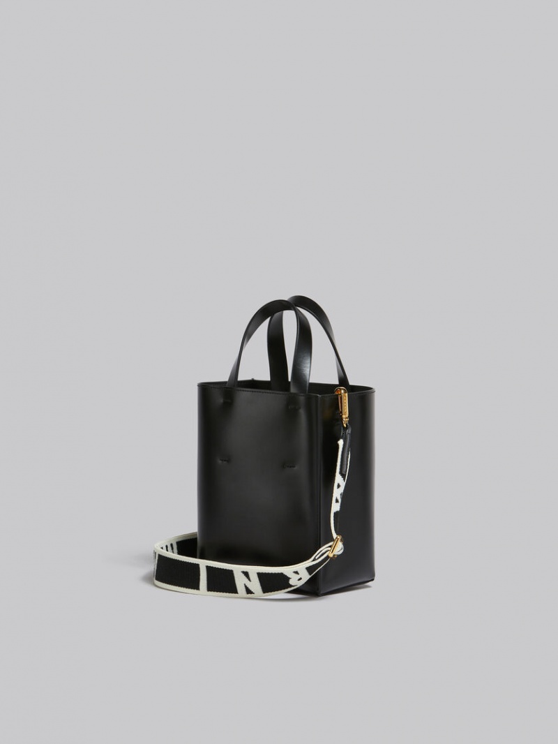 Marni Museo Mini Bag Cuero Negros | LMXSX92451