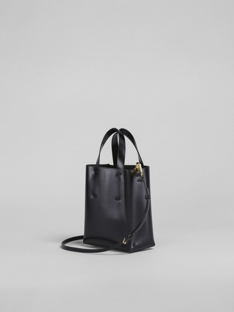 Marni Museo Mini Bag Cuero Negros | XMXGW98297