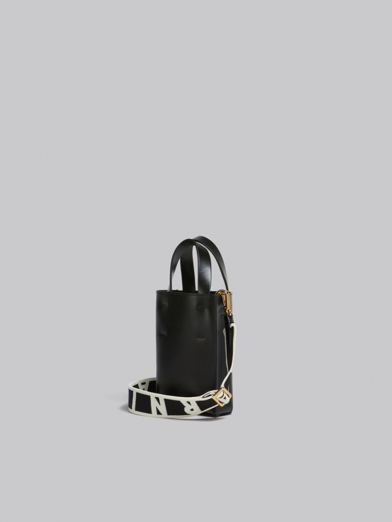 Marni Museo Nano Bag Cuero Negros | AMXDF42696