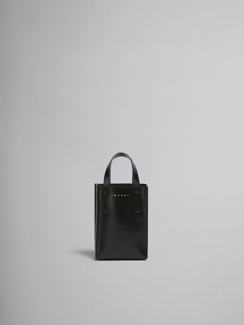 Marni Museo Nano Bag Cuero Negros | AMXDF42696