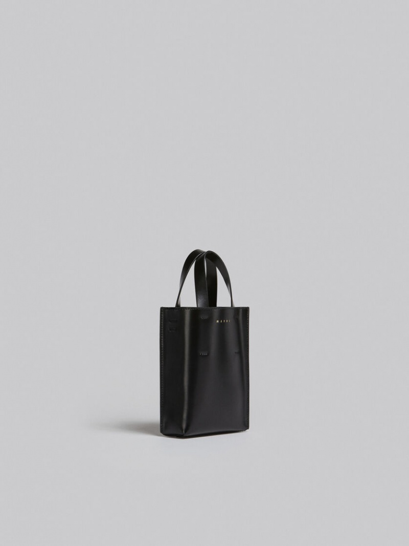 Marni Museo Nano Bag Cuero Negros | MXICD42752