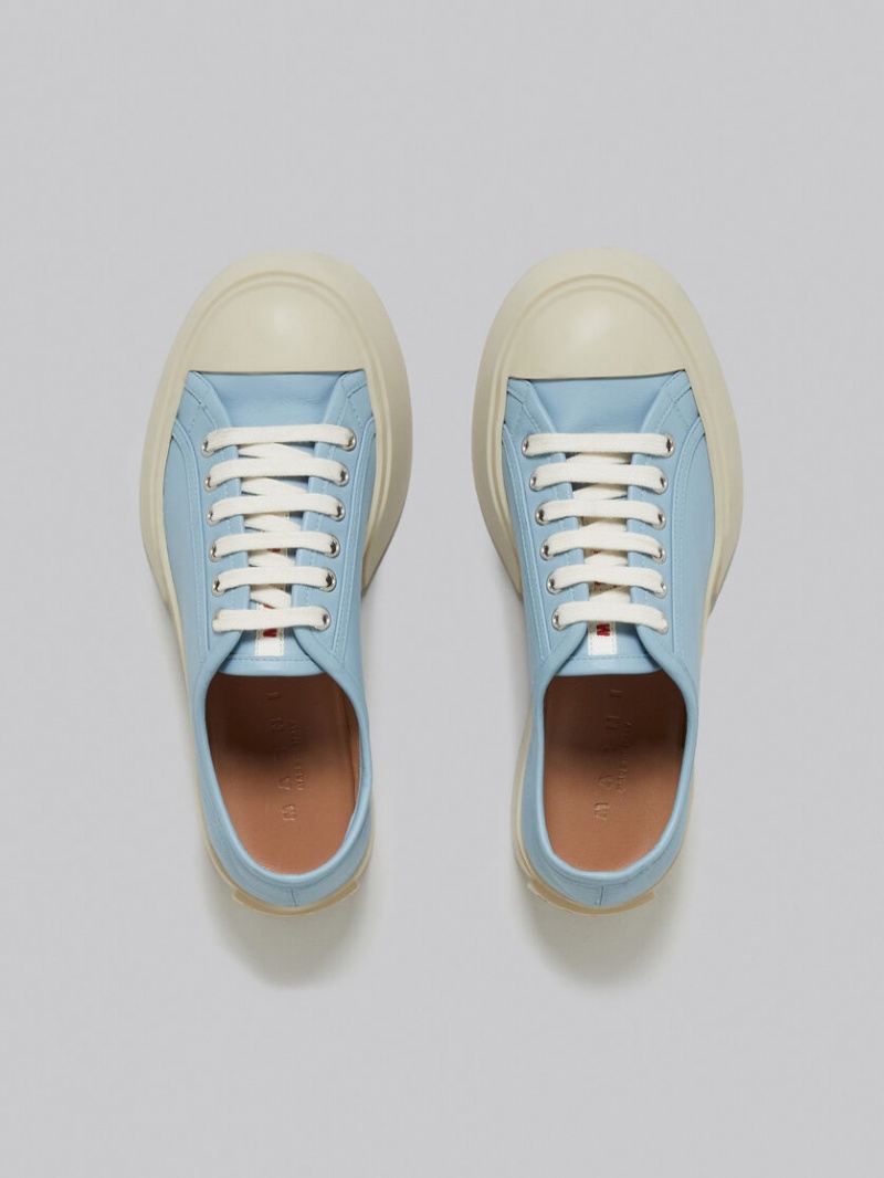 Marni Nappa Cuero Pablo Encaje-up Sneaker Azules Claro | YMXGT87460