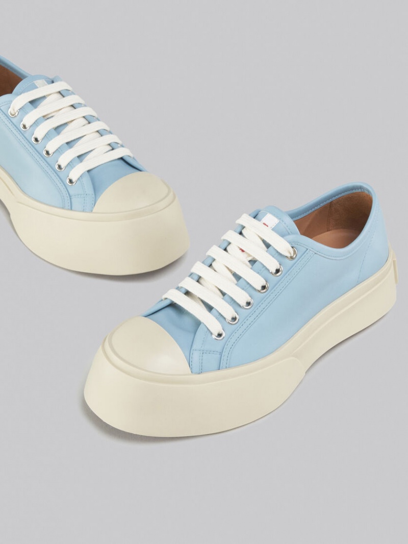 Marni Nappa Cuero Pablo Encaje-up Sneaker Azules Claro | YMXGT87460