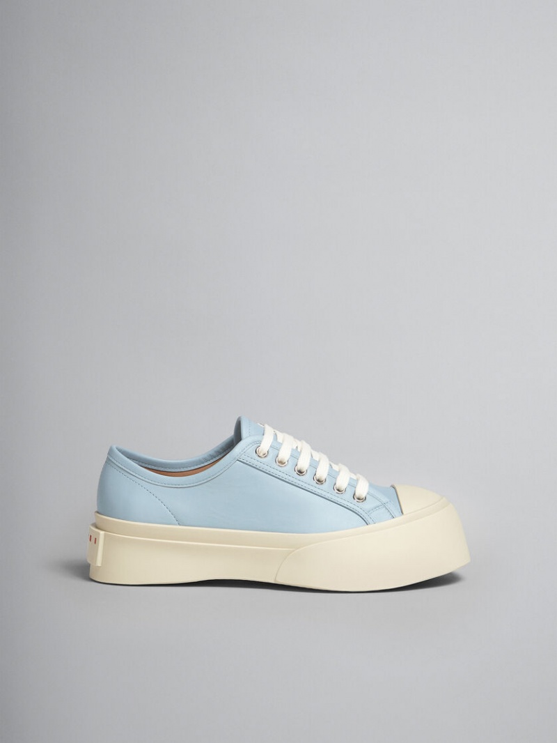 Marni Nappa Cuero Pablo Encaje-up Sneaker Azules Claro | YMXGT87460