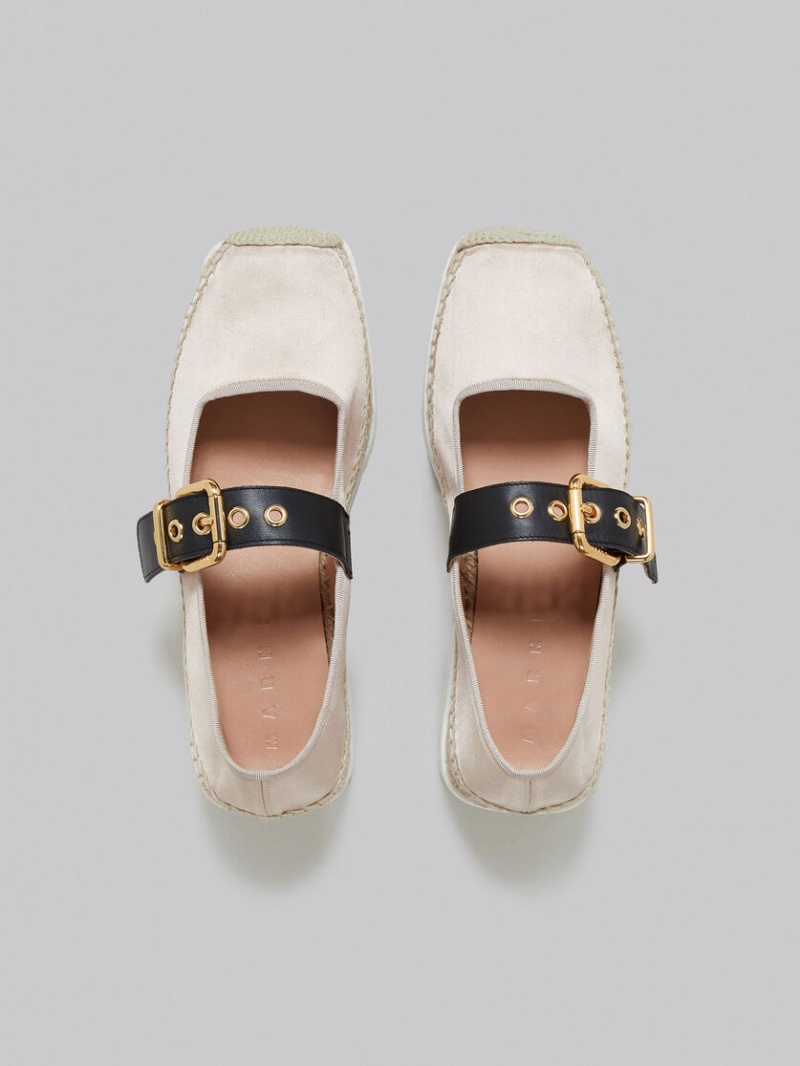 Marni Satin Petal Espadrillas Rosas | MXEAH26708