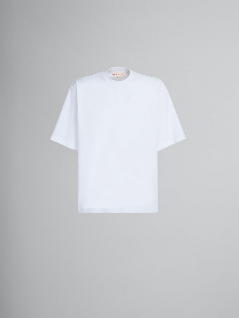 Marni Set Of 3 T-shirts In Bio Algodon Blancos | TMXWZ93914