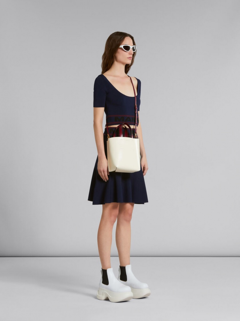 Marni Skirt With Logo Cintura Azules | LMXTR92058