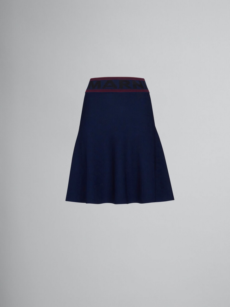 Marni Skirt With Logo Cintura Azules | LMXTR92058