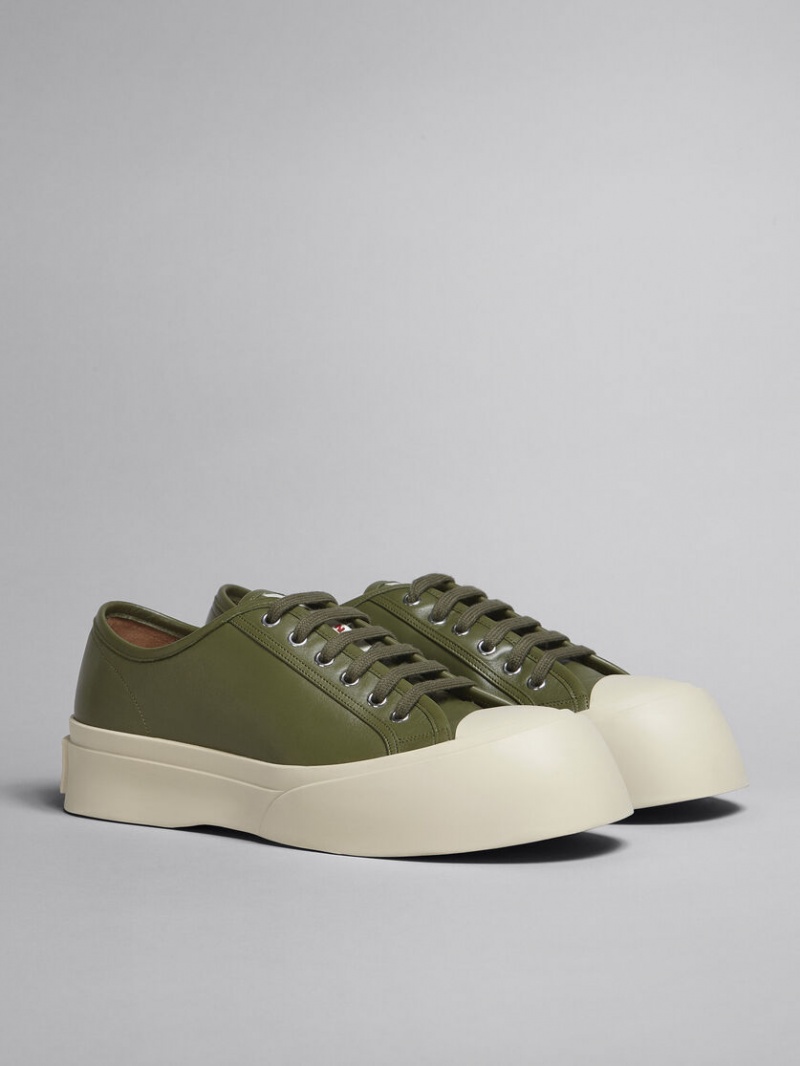 Marni Soft Calf Cuero Pablo Sneaker Verdes | LMXSX77187