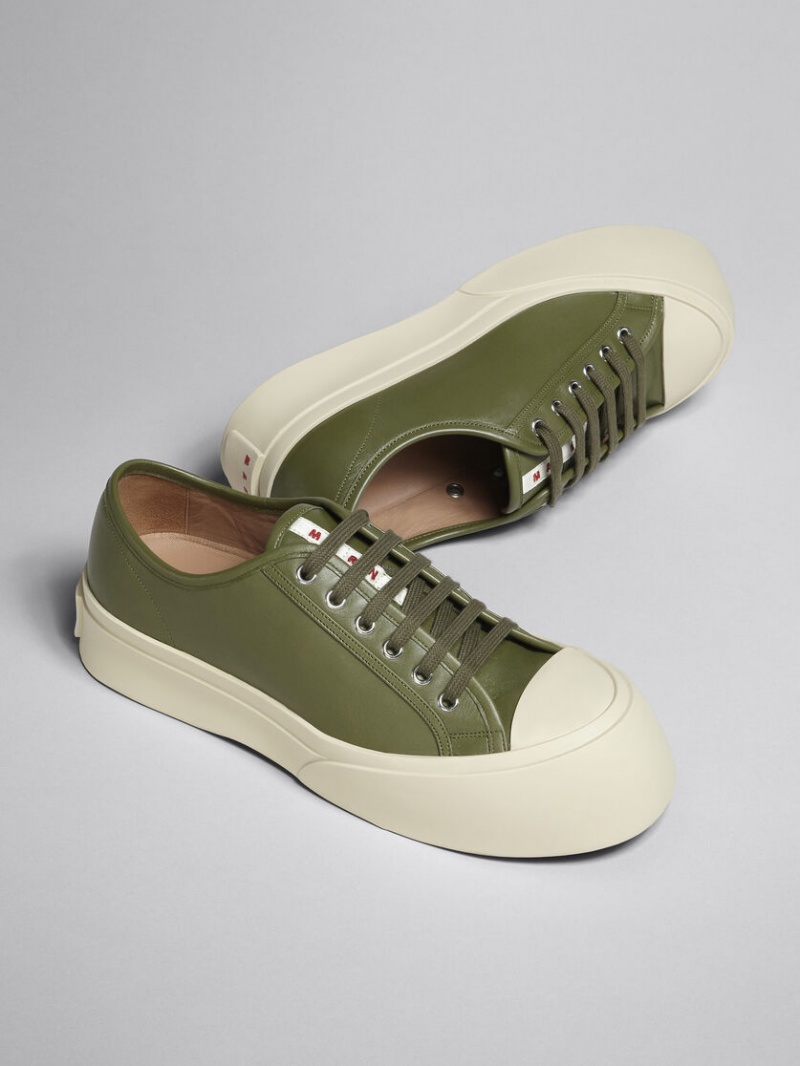 Marni Soft Calf Cuero Pablo Sneaker Verdes | MXIIZ66346