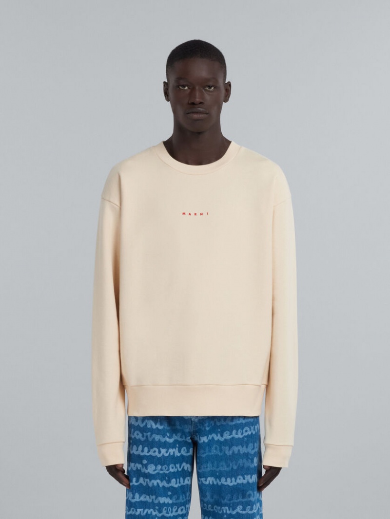 Marni Sweatshirt With Logo Blancos | FMXUI18783