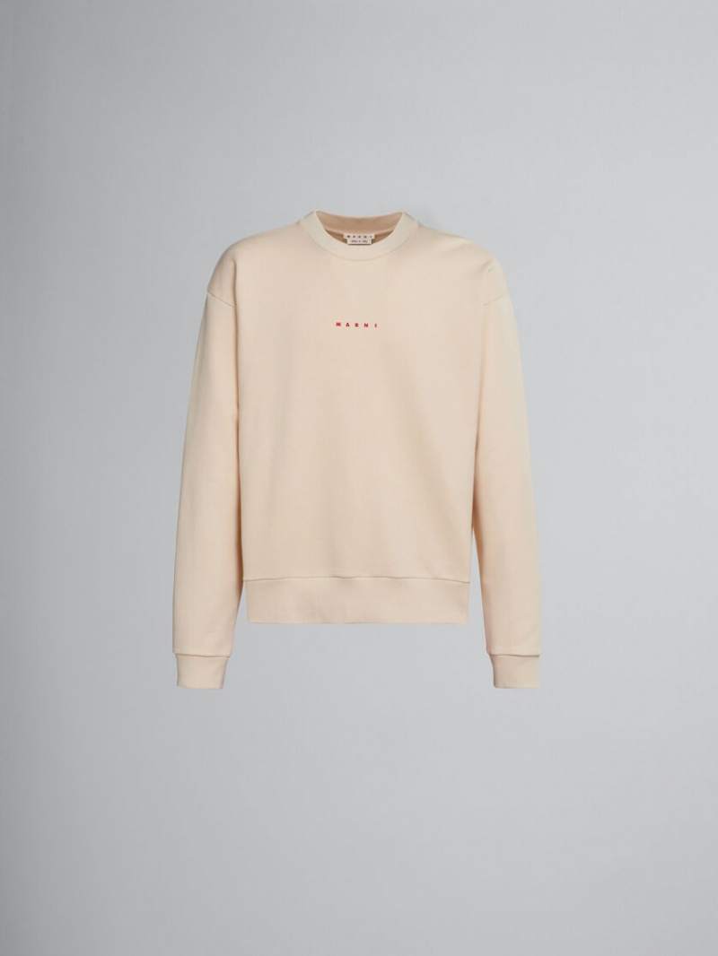 Marni Sweatshirt With Logo Blancos | FMXUI18783