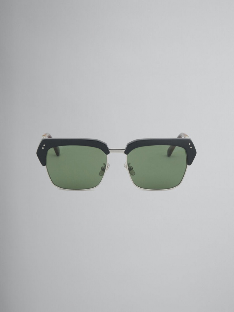 Marni Three Gorges Metal And Acetate Verdes | MXNZX73060