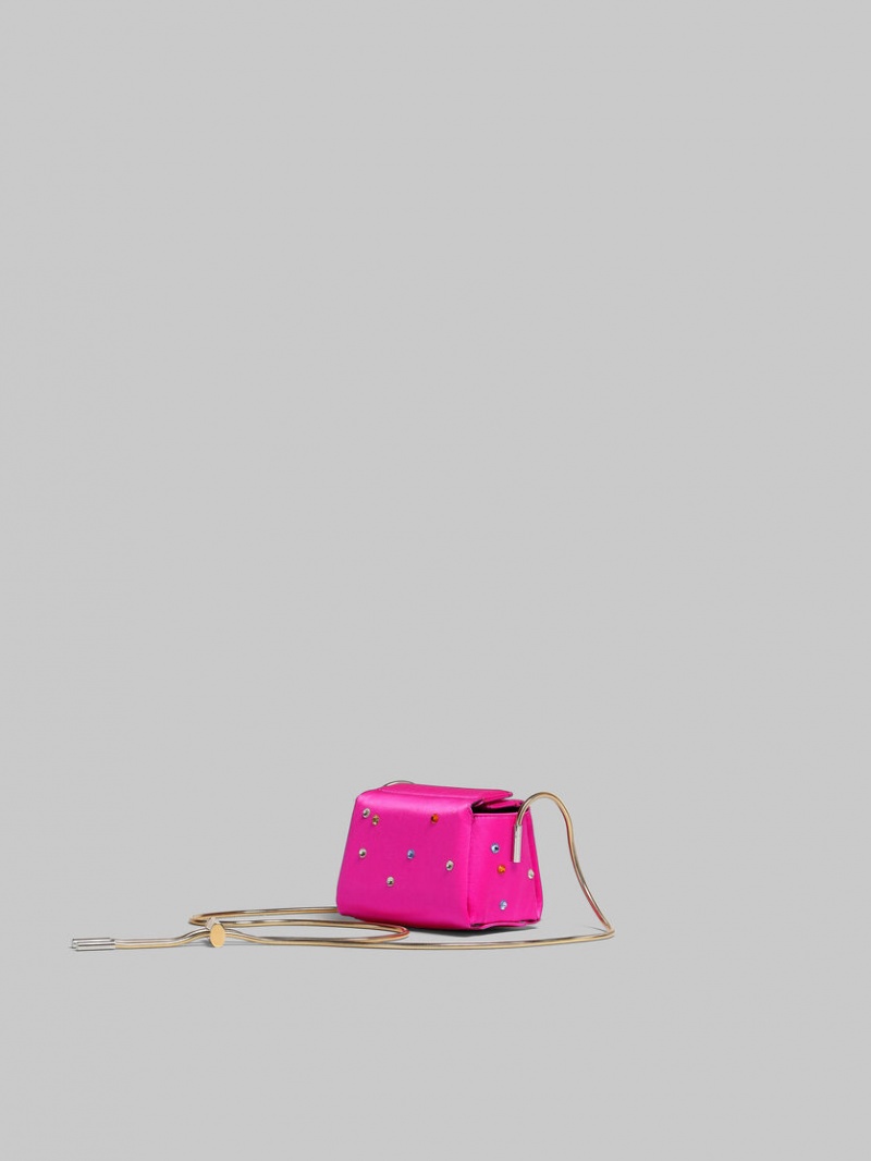 Marni Toggle Mini Bag Satin Fucsia | MXNEJ88936