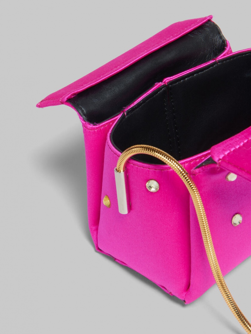 Marni Toggle Mini Bag Satin Fucsia | MXNEJ88936