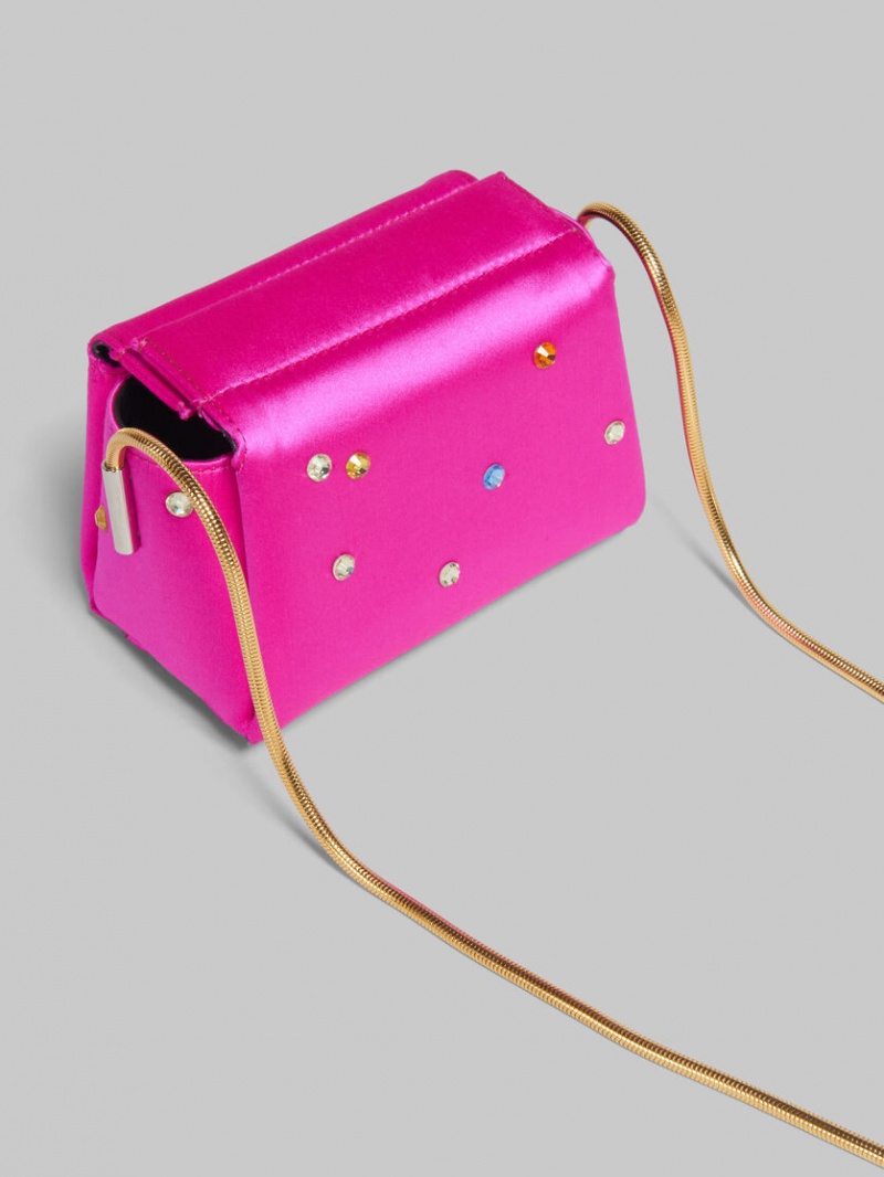 Marni Toggle Mini Bag Satin Fucsia | MXNEJ88936