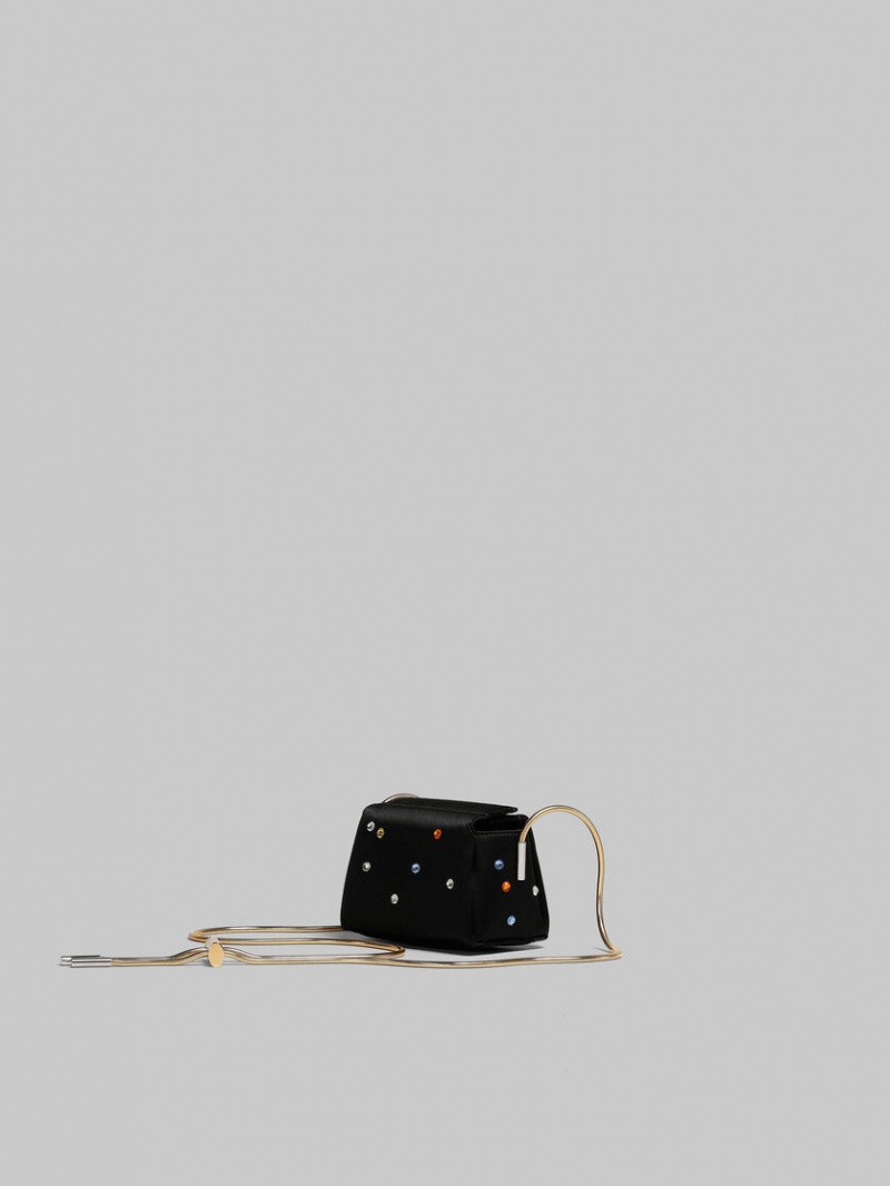 Marni Toggle Mini Bag Satin Negros | MXCVG68088