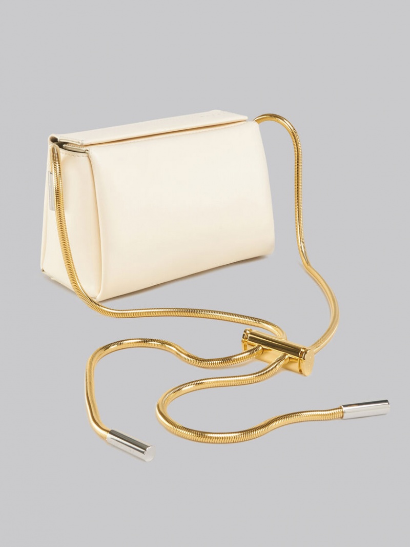 Marni Toggle Small Bag Cuero Blancos | GMXEC23193