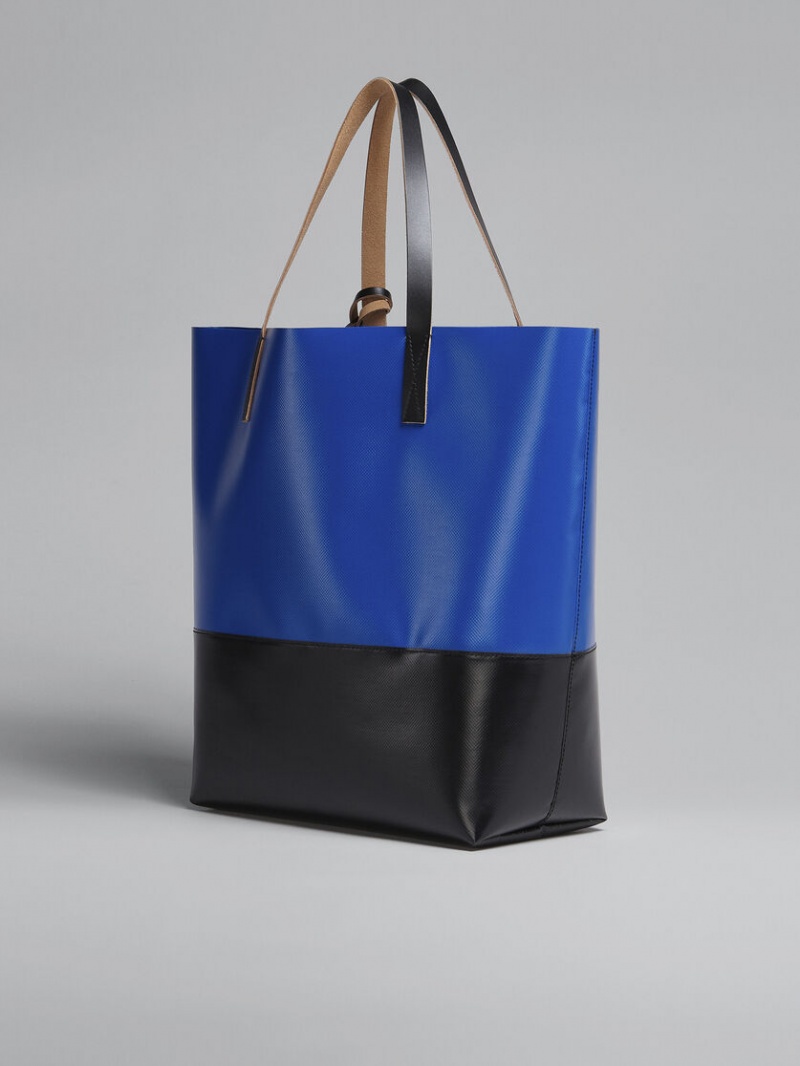 Marni Tribeca Shopping Bag Azules Negros | FMXUI69544