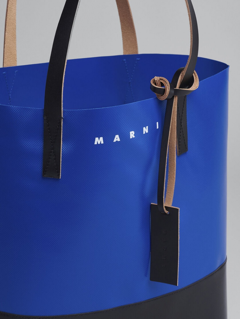 Marni Tribeca Shopping Bag Azules Negros | FMXUI69544