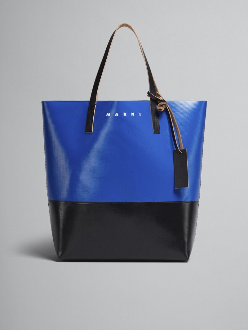 Marni Tribeca Shopping Bag Azules Negros | FMXUI69544