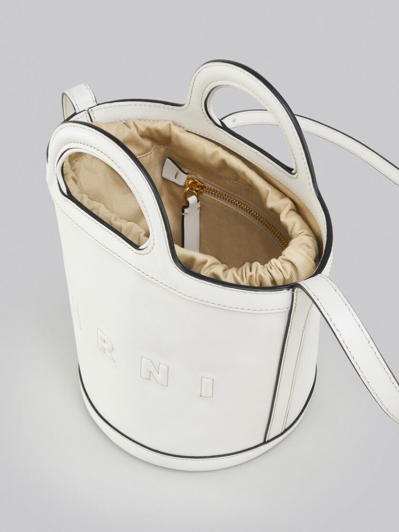 Marni Tropicalia Small Bucket Bag Cuero Blancos | FMXUI19848