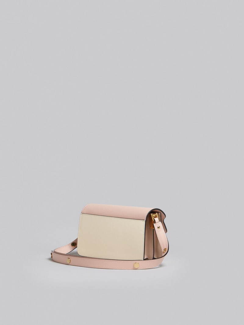 Marni Trunk Bag E/W Cuero Rosas Blancos | MXDFL82323