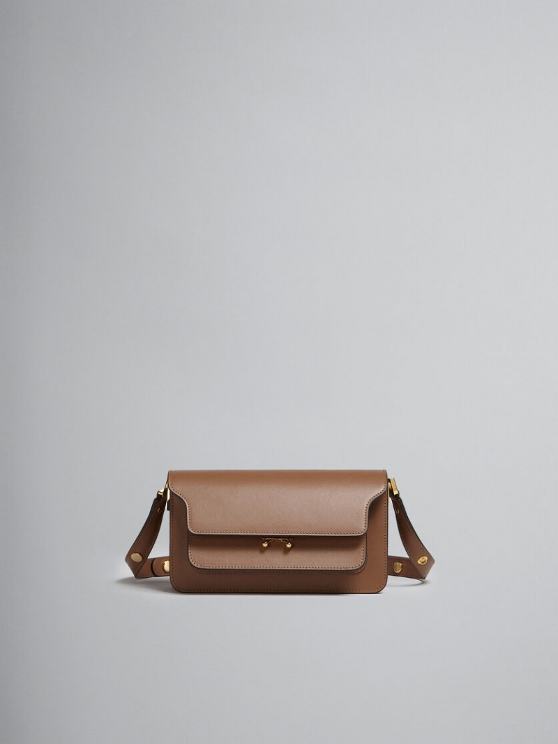 Marni Trunk Bag E/W In Cuero Marrom | GMXEC46715