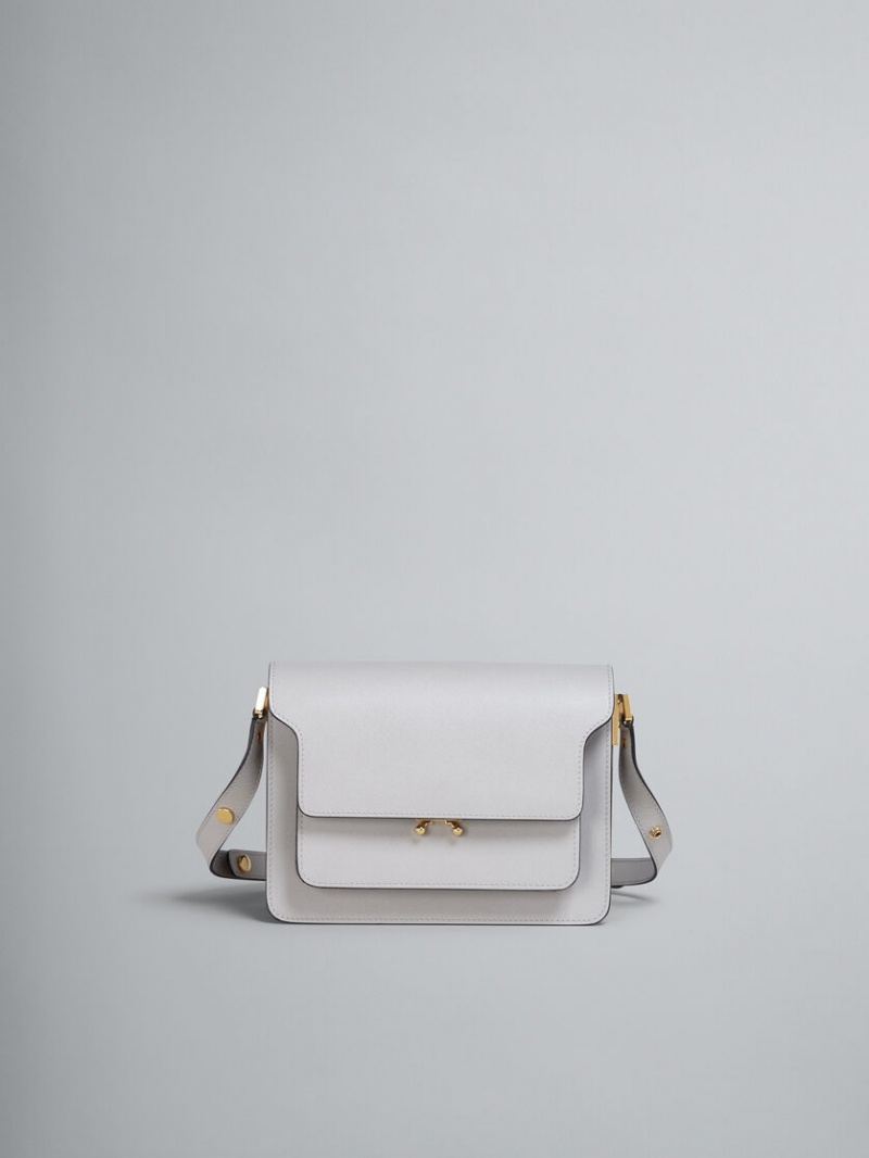 Marni Trunk Medium Bag Cuero Grises | XMXBH95885