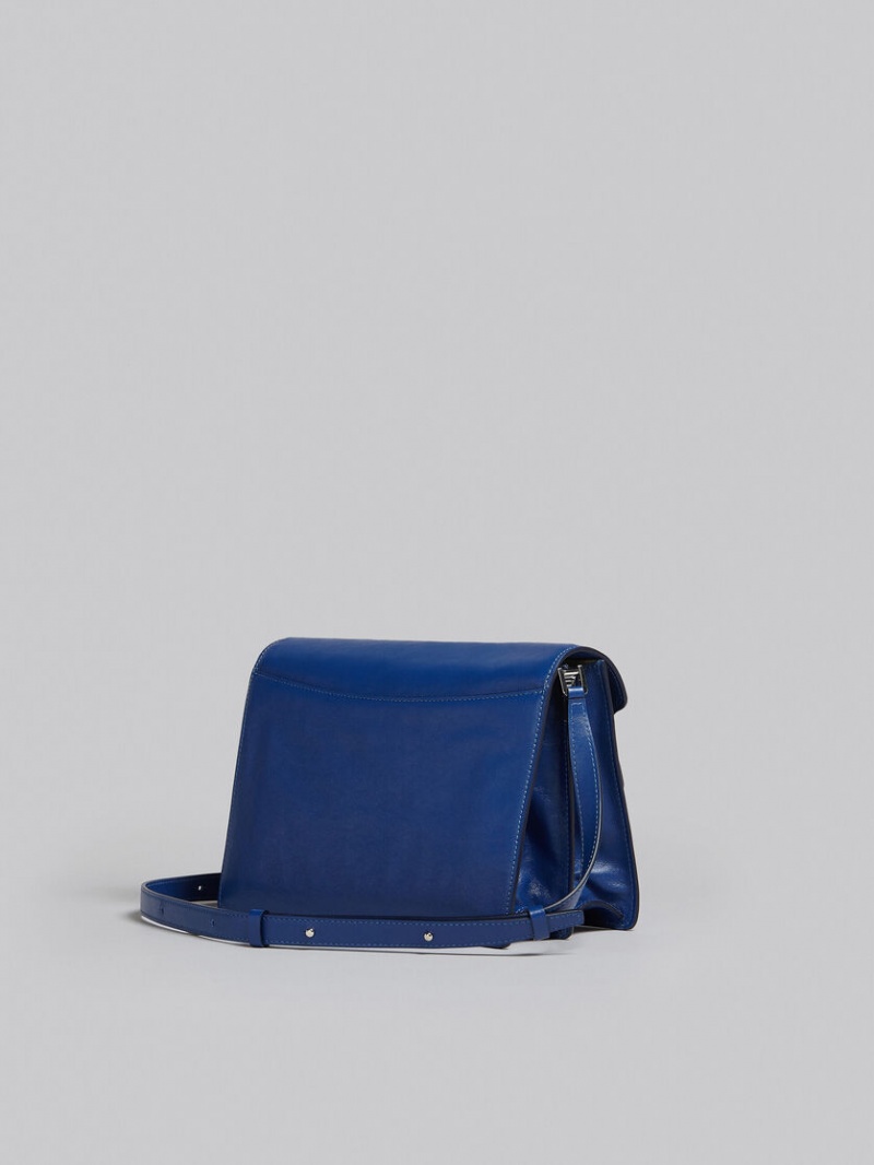 Marni Trunk Soft Large Bag Cuero Azules | MXZDE72514