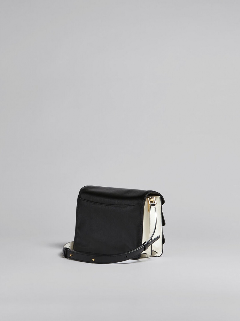 Marni Trunk Soft Medium Bag Cuero Negros Blancos | MXJBT96816