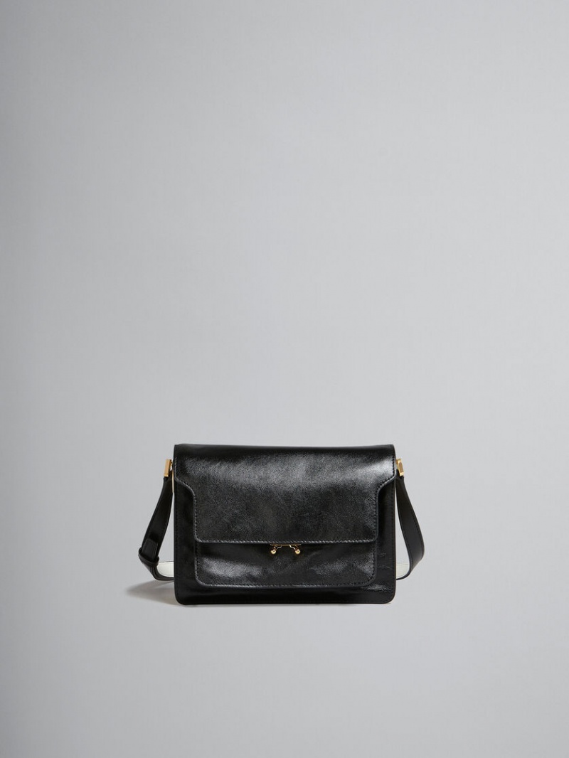 Marni Trunk Soft Medium Bag Cuero Negros Blancos | MXJBT96816