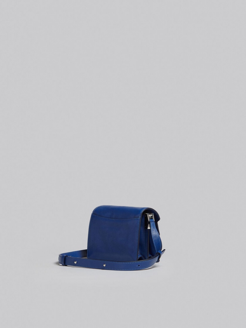 Marni Trunk Soft Mini Bag Cuero Azules | QMXWA39288