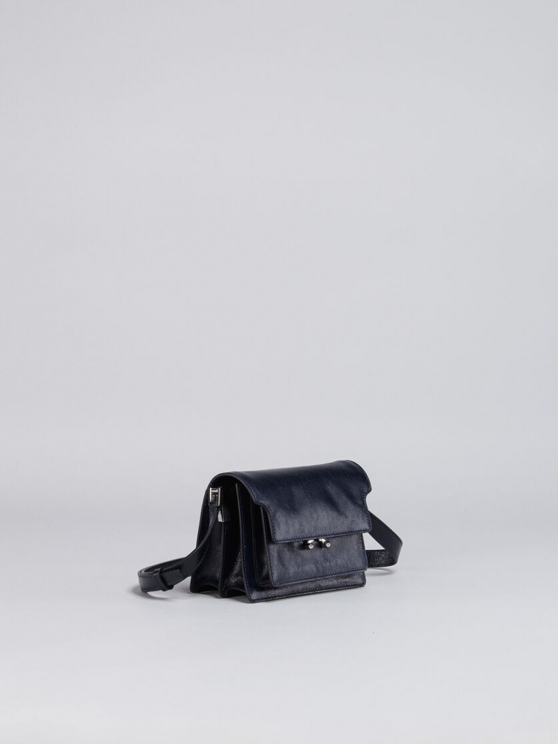 Marni Trunk Soft Mini Bag Cuero Azules | MXJBT45281