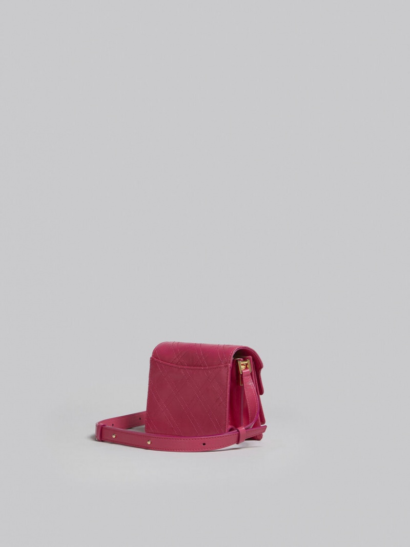 Marni Trunk Soft Mini Bag Cuero Fucsia | SMXNY61414