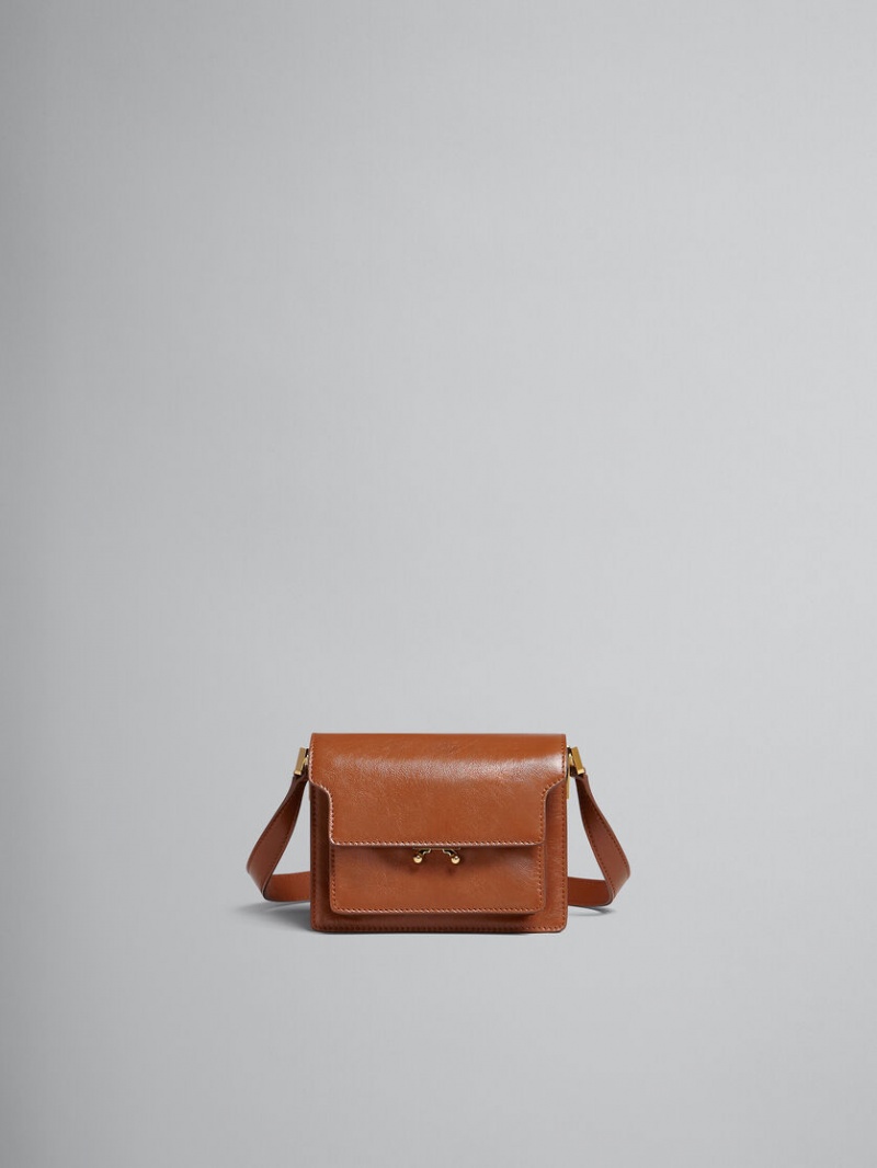 Marni Trunk Soft Mini Bag Cuero Marrom | XMXBH92549