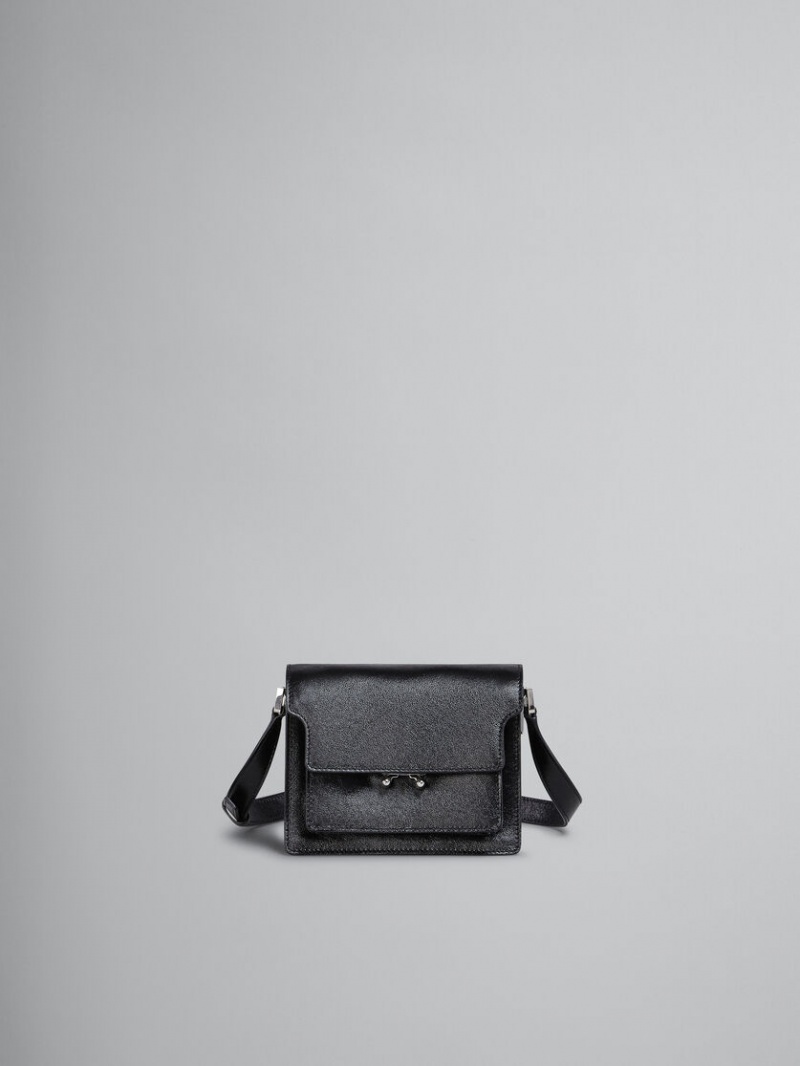 Marni Trunk Soft Mini Bag Cuero Negros | BMXSD58325