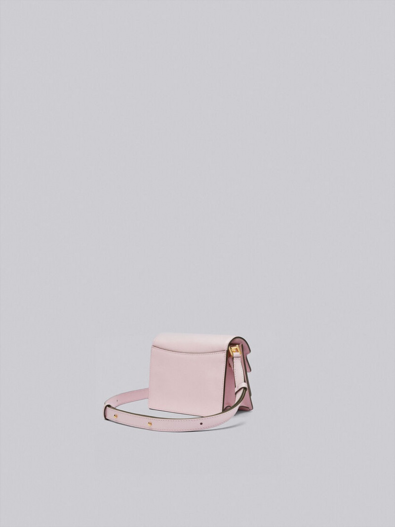 Marni Trunk Soft Mini Bag Cuero Rosas | AMXDF44476