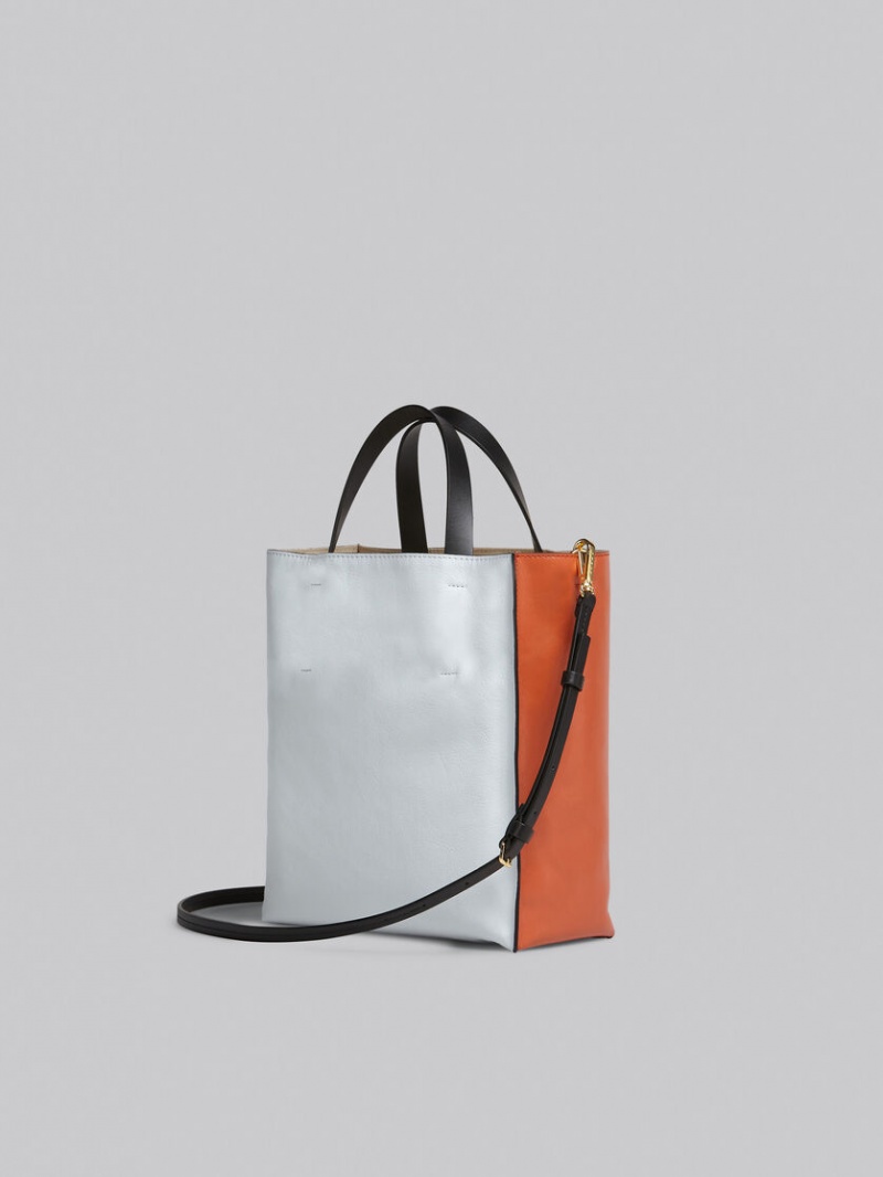 Marni Tumbled Cuero Museo Soft Bag Marrom | UMXTG92084