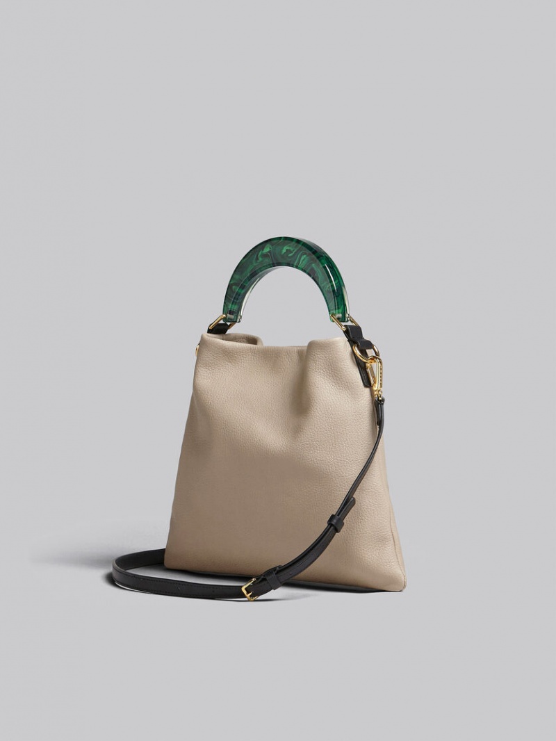 Marni Venice Small Bag Cuero Beige | BMXSD47449